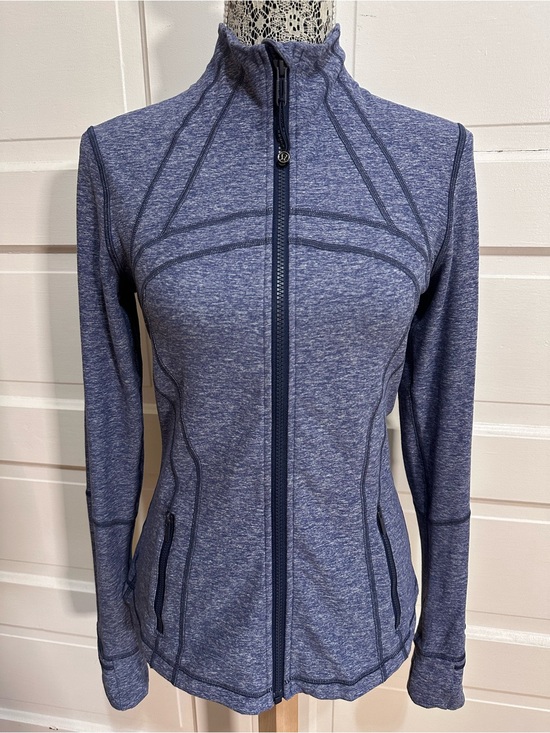 lululemon athletica Jackets & Blazers - Lululemon Define Jacket (Rulu) Size 8 Heathered Hero Blue Flattering Fit $128